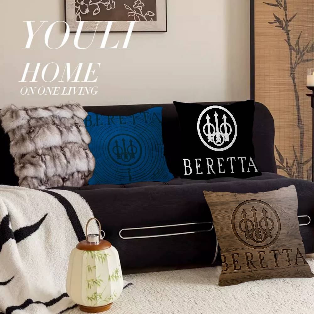 Home Textiles Logo - Gun Beretta Logo Pillow Covers Cartoon