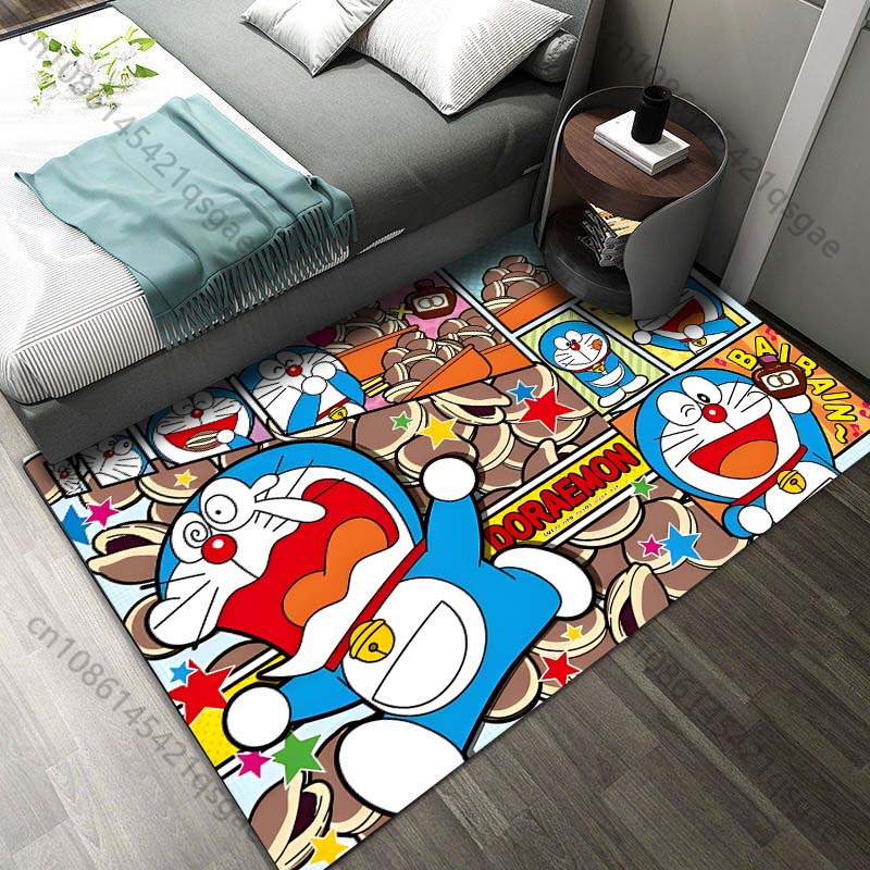 Home Textiles Luxury - Japan D-Doraemon with Friends Print Carpet
