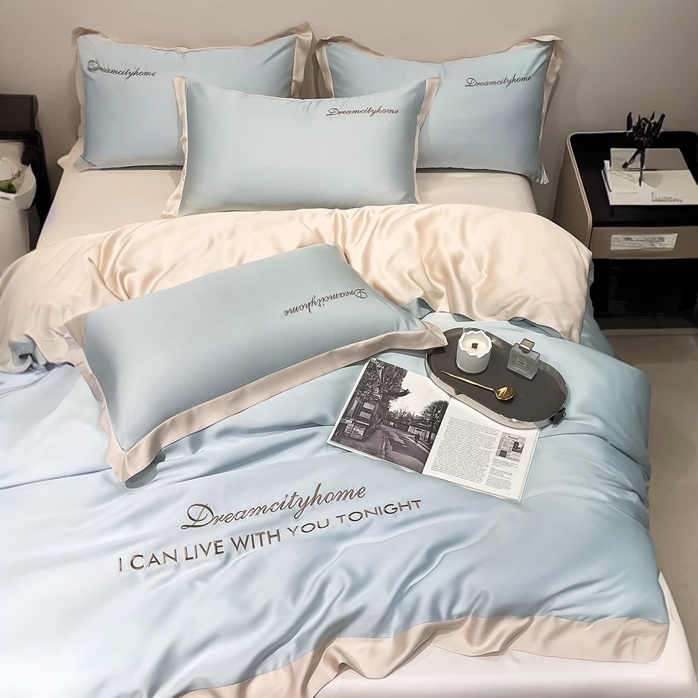 Ice Silk High-End Four-Piece S - Silk Sheet Set review and price