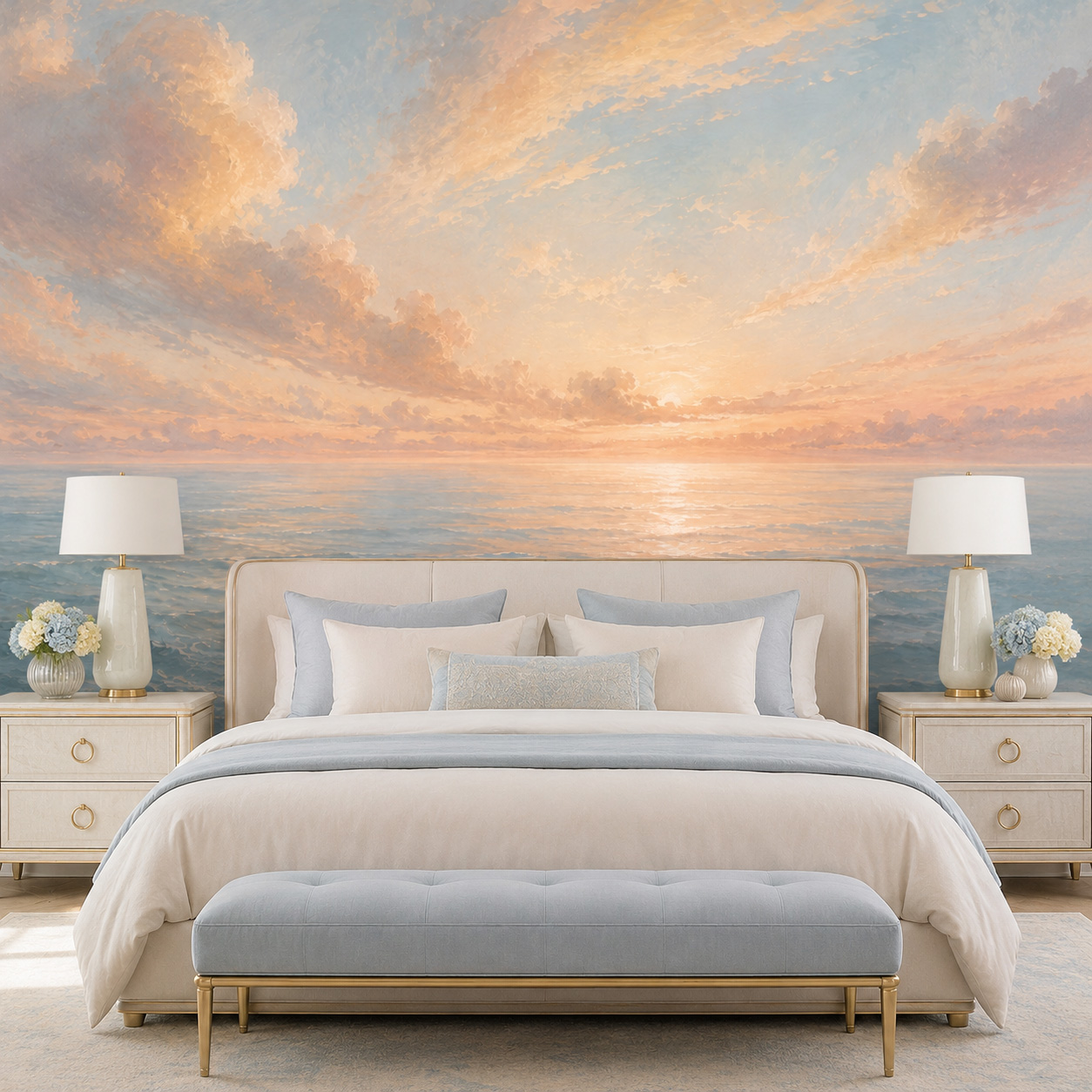 Pastel Ocean Sunrise Self Adhe - Sunrise Home Textiles & Apparel review and price