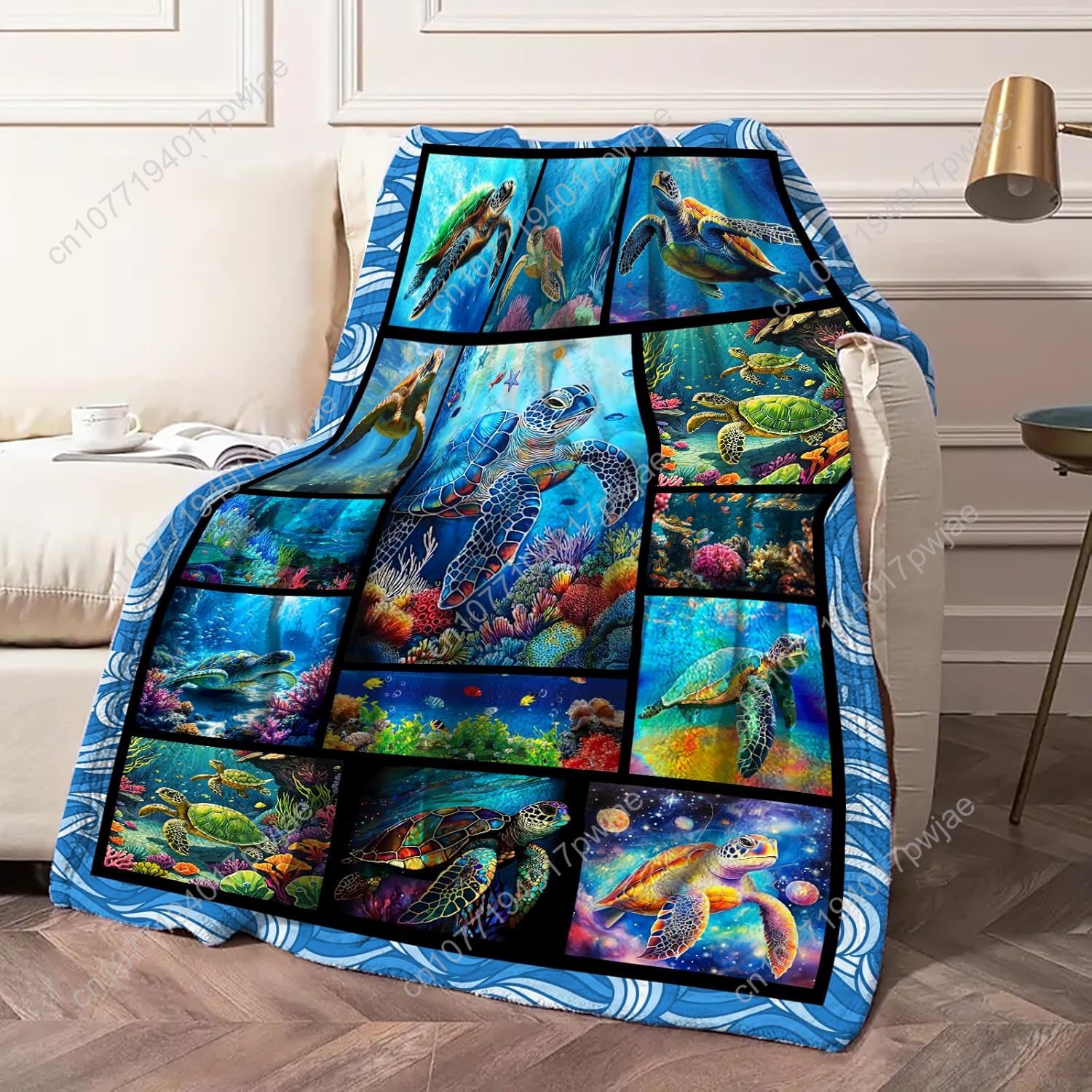 Sea Turtle Flannel Throw Blank - Home Textiles Towel review and price