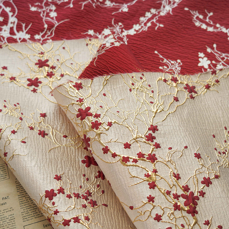Luxury Red Plum Blossom Jacqua - Home Textiles Luxury review and price