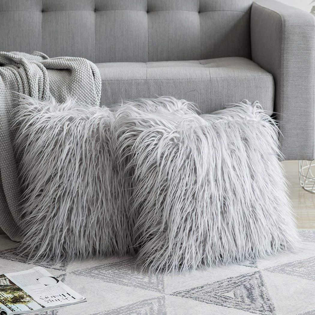 Soft Long Fur Fluffy Sofa Pill - Home Textiles Luxury review and price