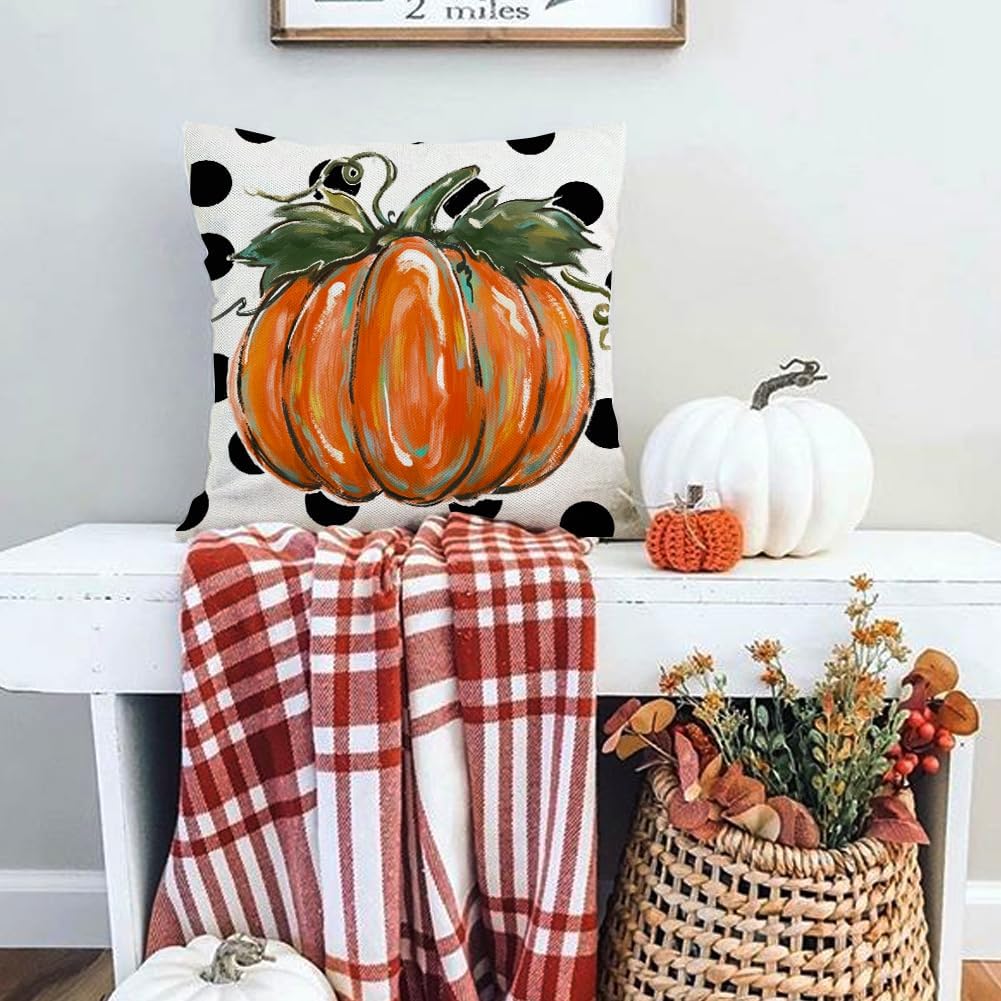 Fall Pillow Covers 18x18 Orang - Pillow Insert 18X18 review and price
