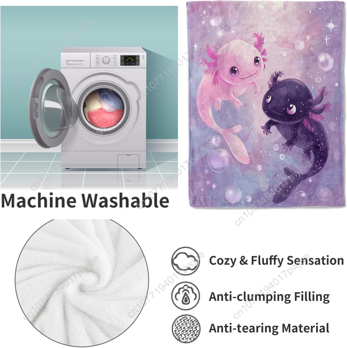 Axolotl Blanket Cute Axolotls  - Home Textiles Towel review and price