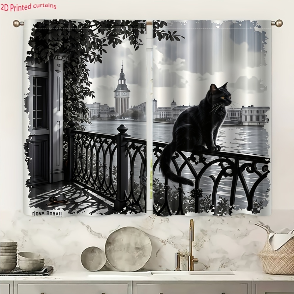 Black Cat Curtain, London Rive - Home Textiles London review and price