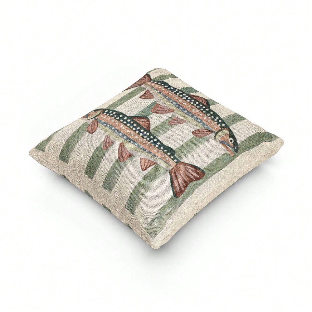 Rainbow Trout Throw Pillow 18x - Pillow Insert 18X18 review and price