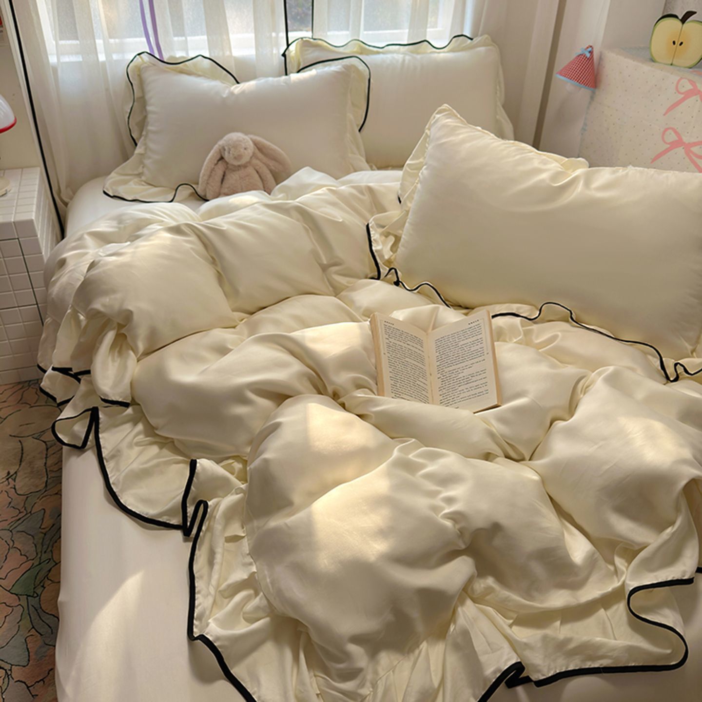 Luxury Ice Silk Cooling Beddin - Silk Sheet Set review and price