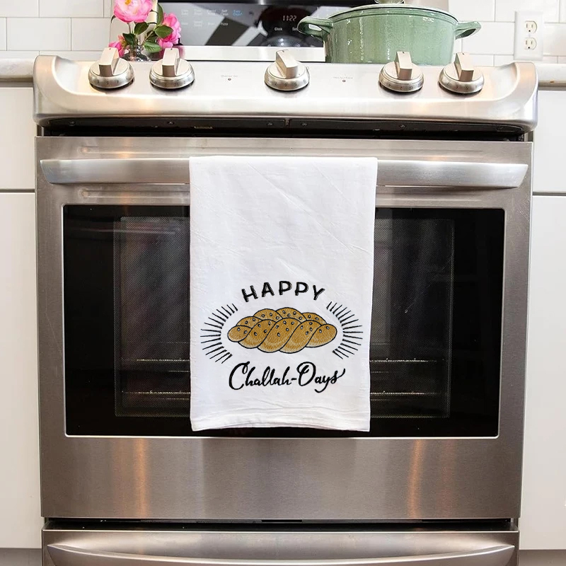 Happy Challah Days Hanukkah Ki - Home Textiles Towel review and price