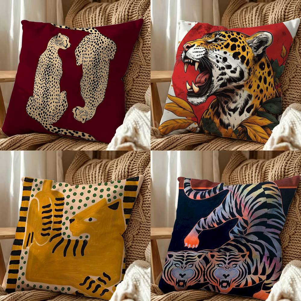 Egypt Colorful Abstract Tiger  - Home Textiles Egypt review and price