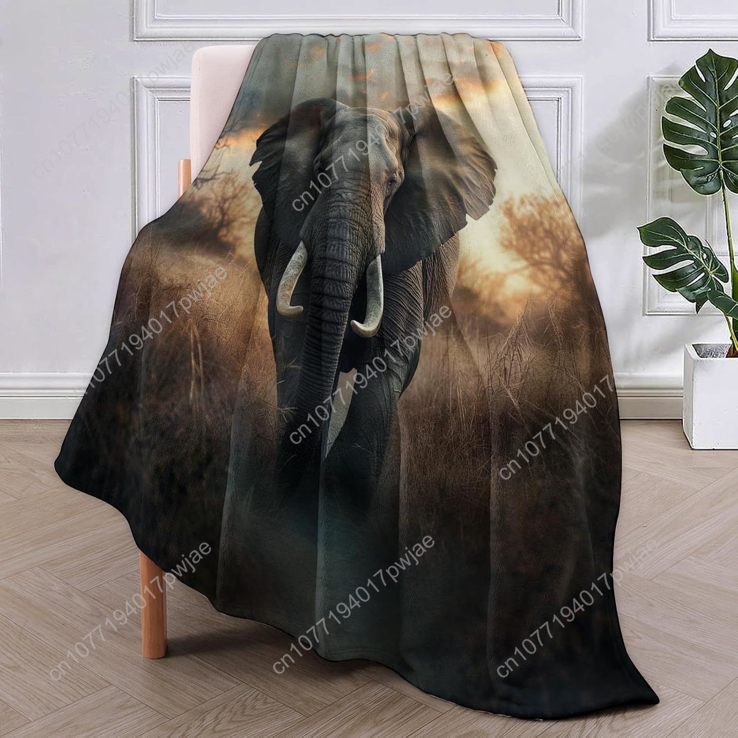 Elephant Fleece Blanket, Reali - Home Textiles Towel review and price