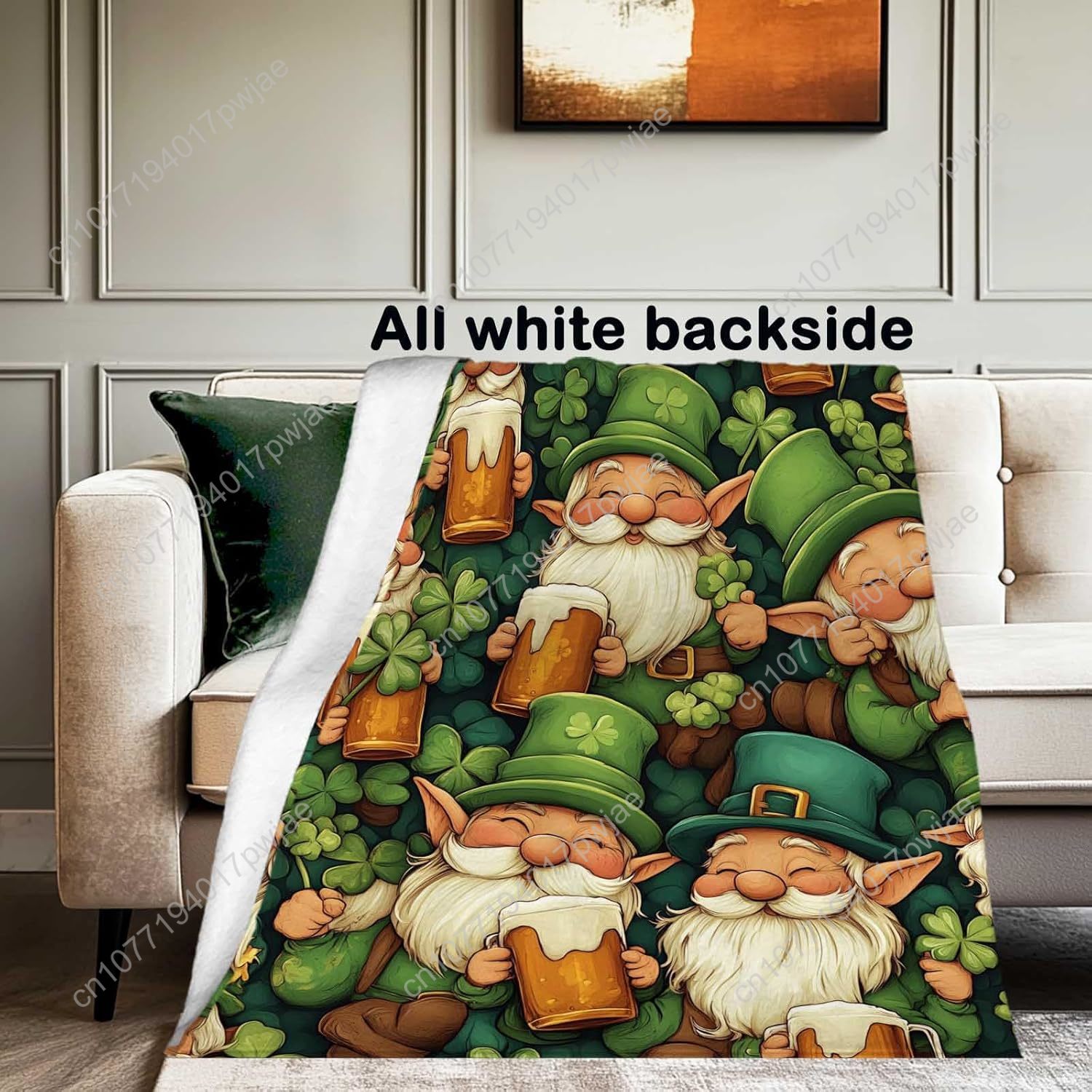 St. Patrick’s Day Gnome Throw  - Home Textiles Towel review and price