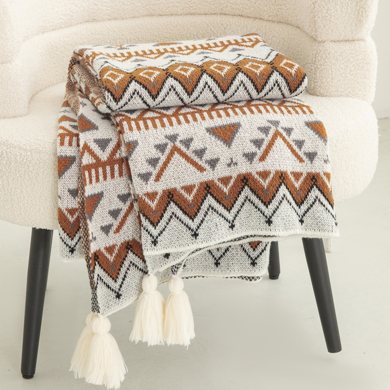 Bohemian Style Printed Knitted - Home Textiles Luxury review and price