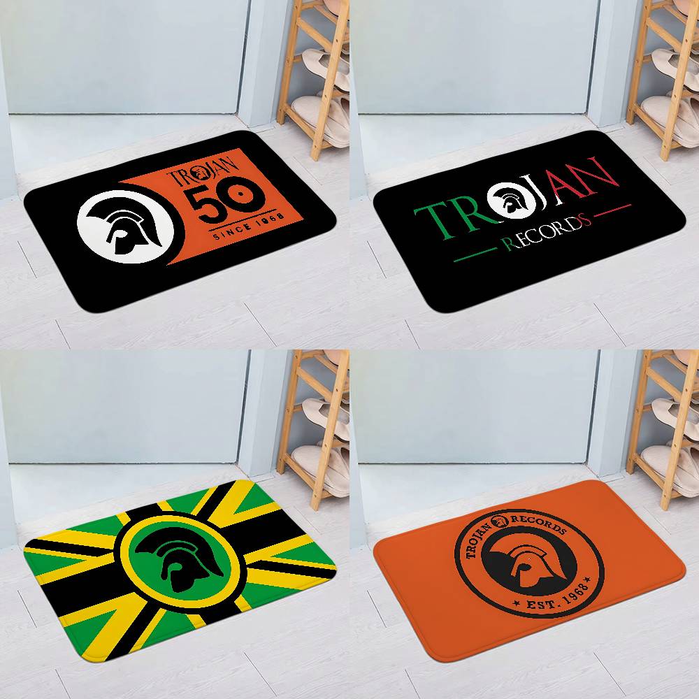 Trojans-Records-logo Floor Mat - Home Textiles Logo review and price