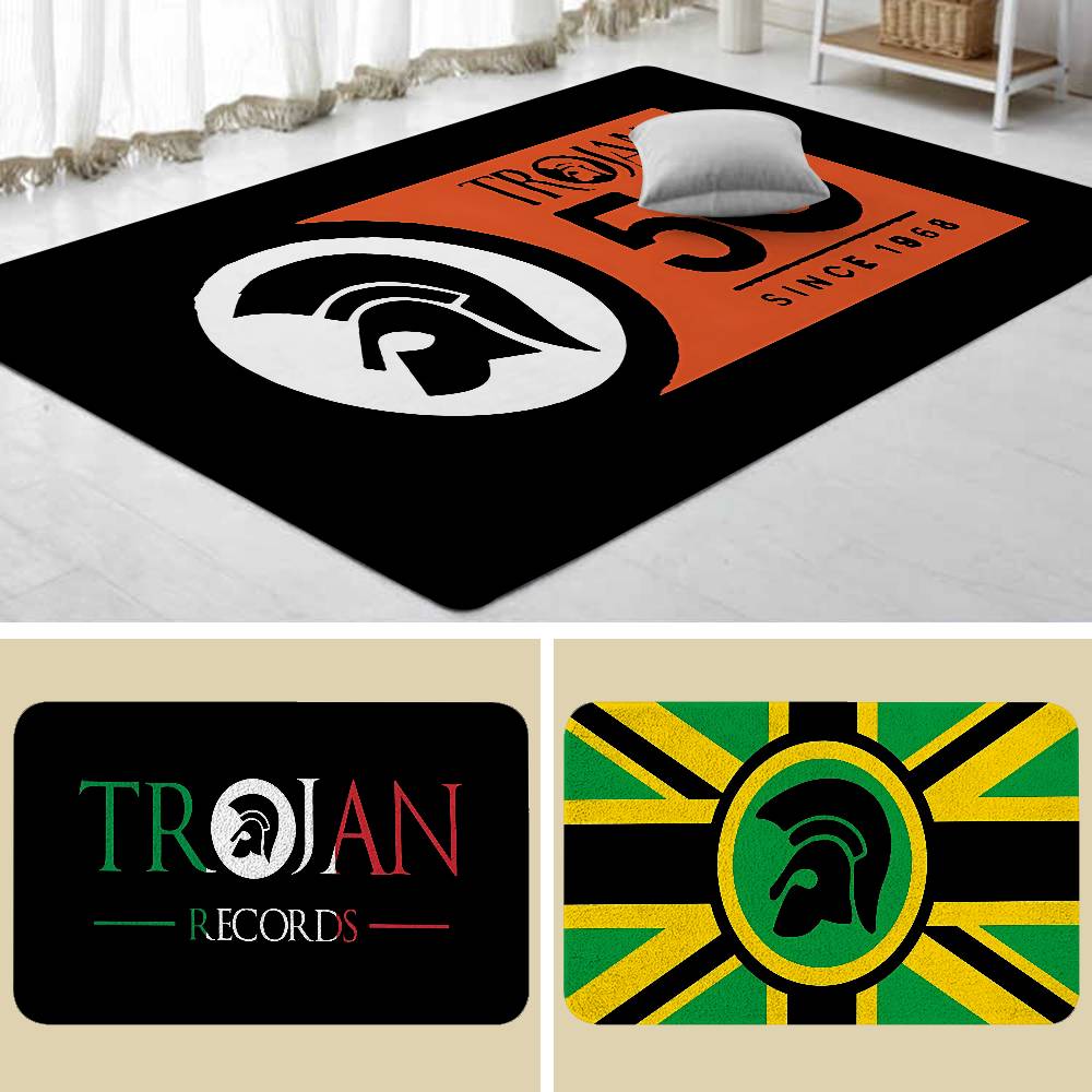 Trojans-Records-logo Floor Mat - Home Textiles Logo review and price