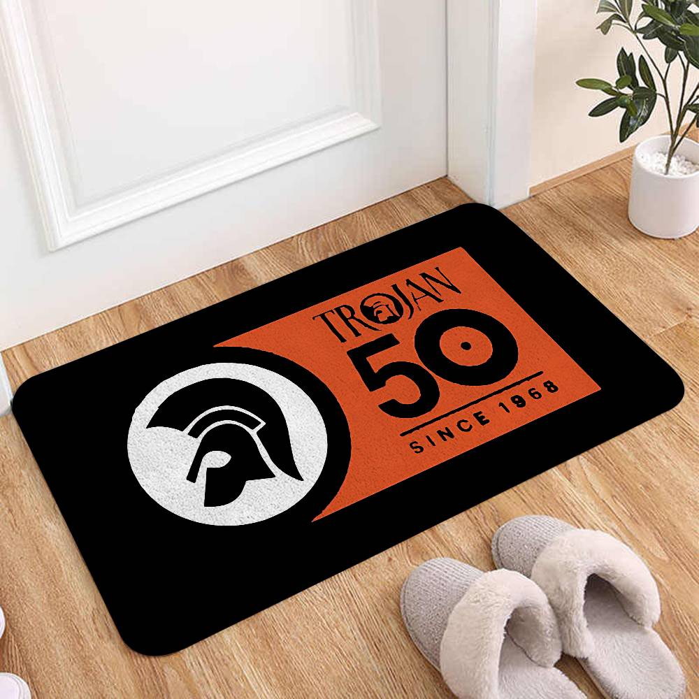 Trojans-Records-logo Floor Mat - Home Textiles Logo review and price