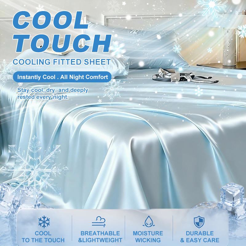 Summer Cooling Bed Sheet Breat - Silk Sheet Set review and price