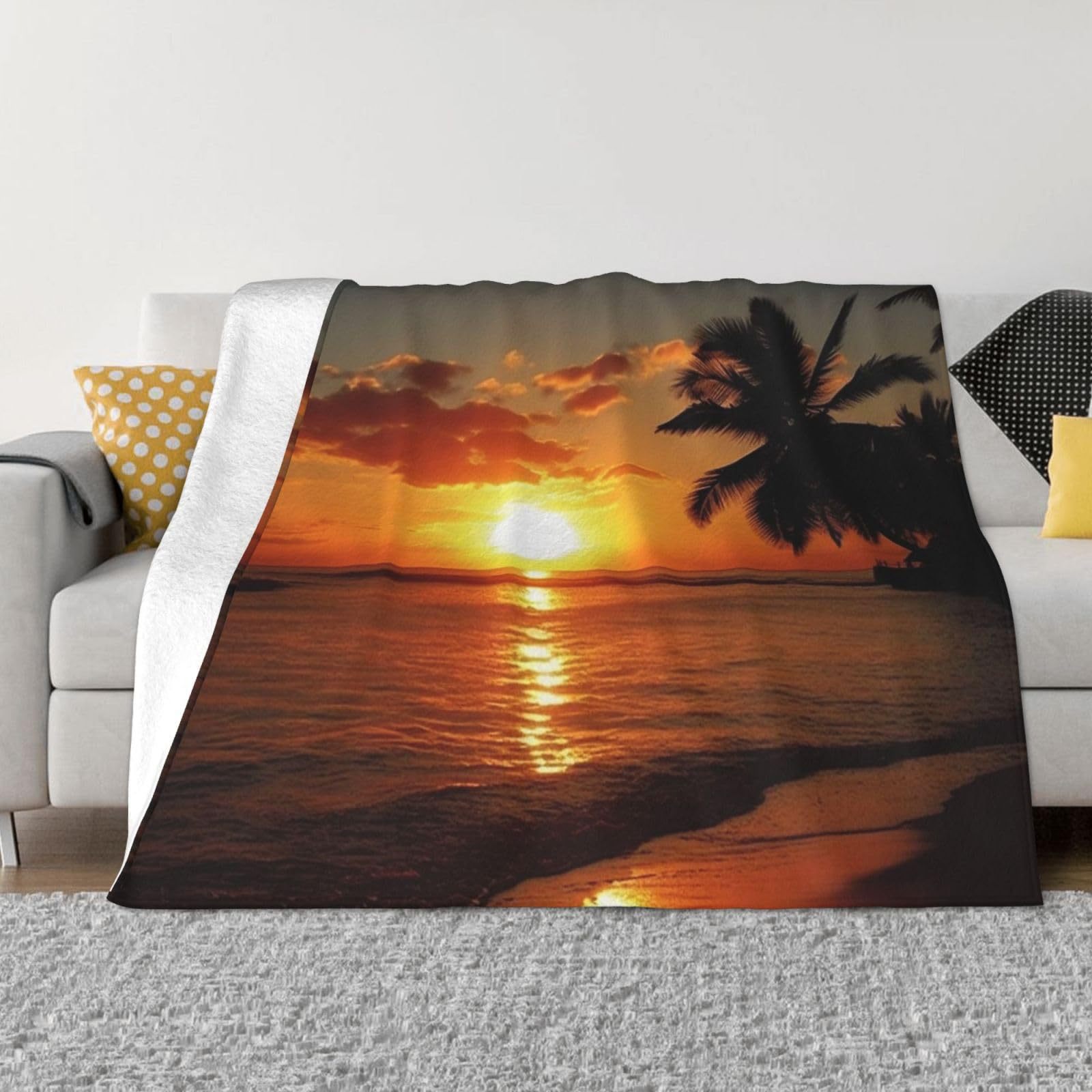 Tropical Ocean Sunrise Printed - Sunrise Home Textiles & Apparel review and price