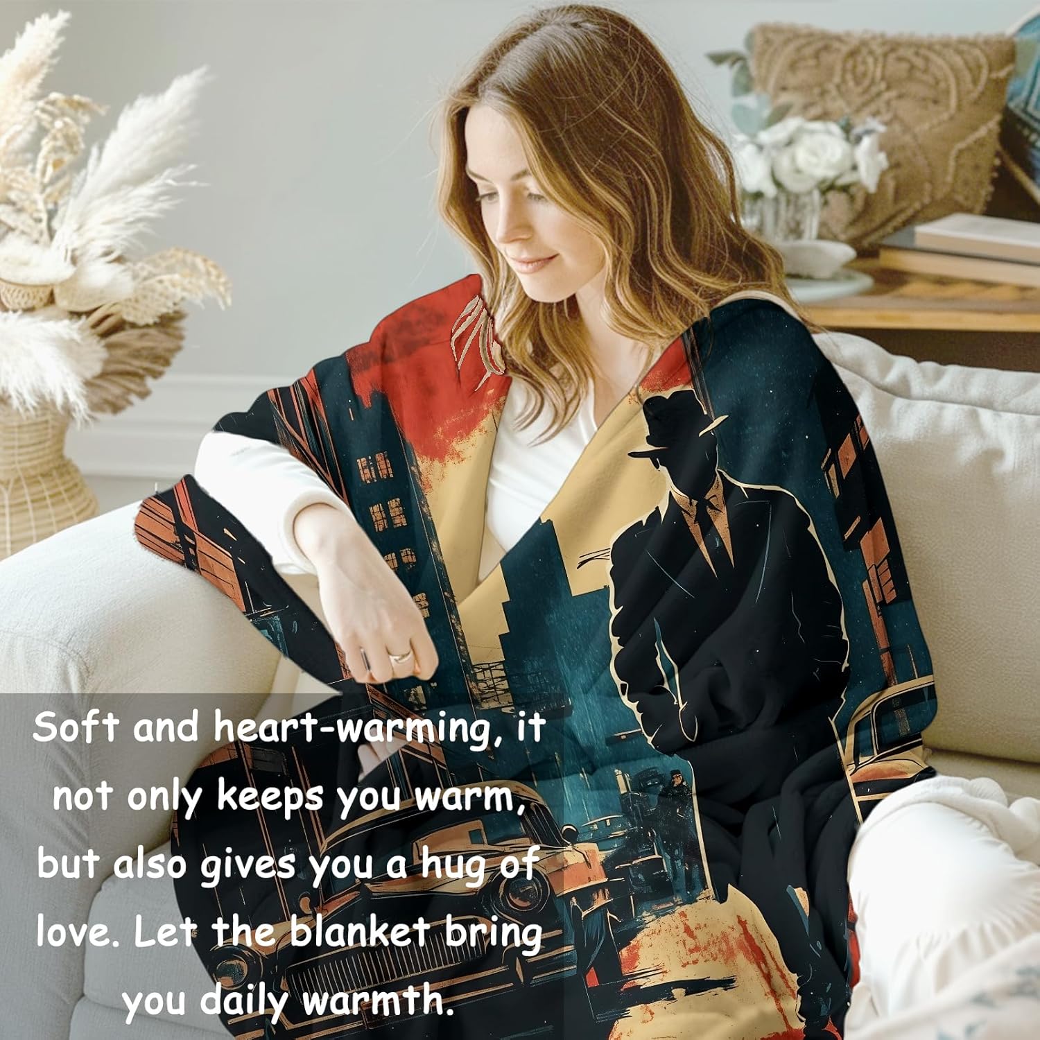 Noir Detective Blanket Gifts f - Home Textiles Towel review and price