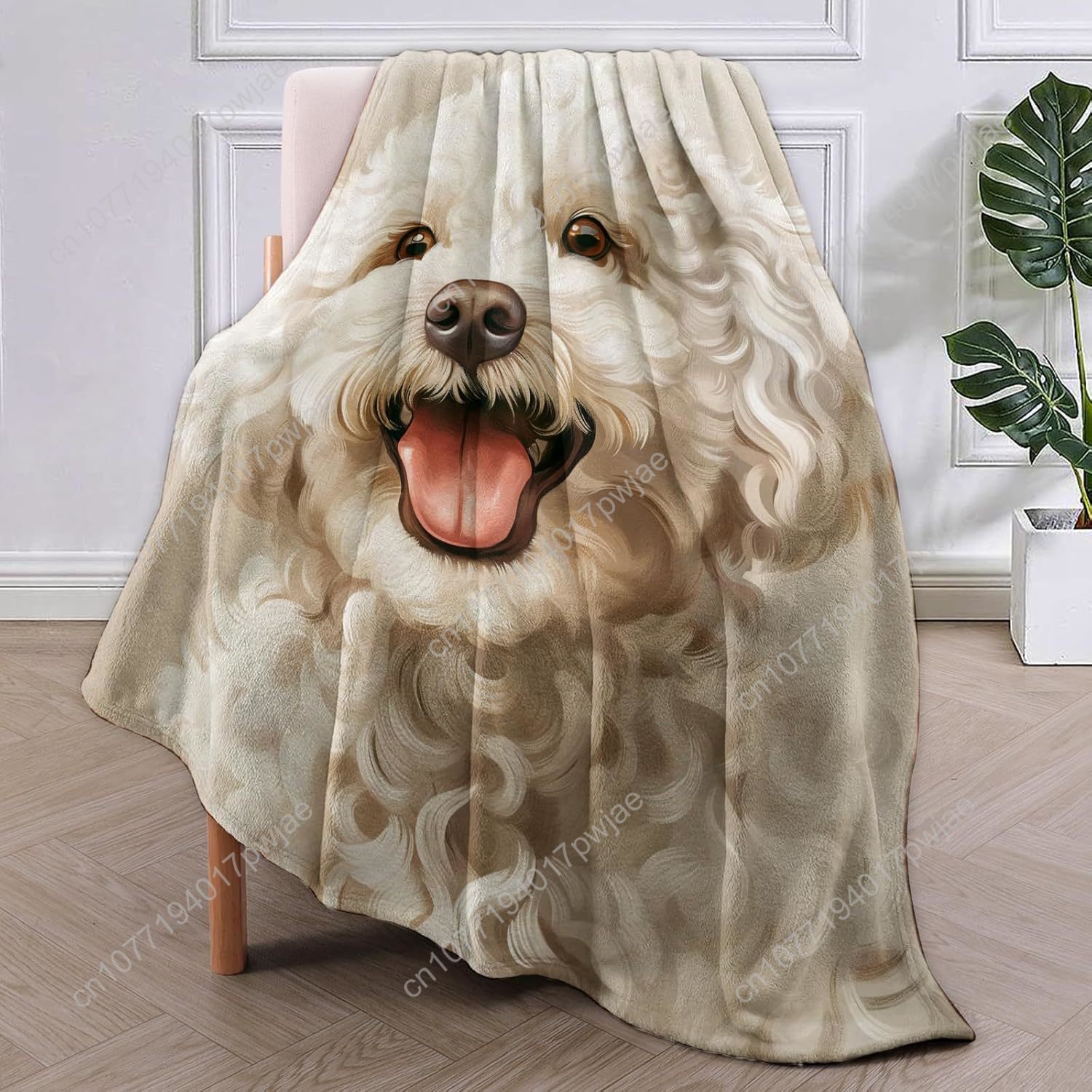 Joyful Poodle Portrait Blanket - Home Textiles Towel review and price