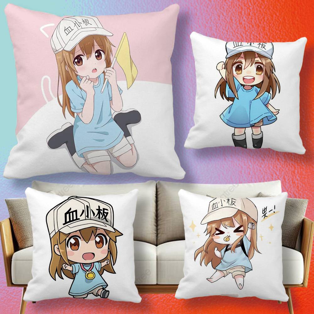Anime Cells at Work  Pillow co - Home Textiles Definition review and price