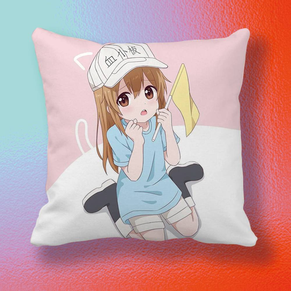 Anime Cells at Work  Pillow co - Home Textiles Definition review and price