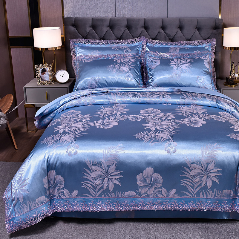 European Style Jacquard Beddin - Silk Sheet Set review and price