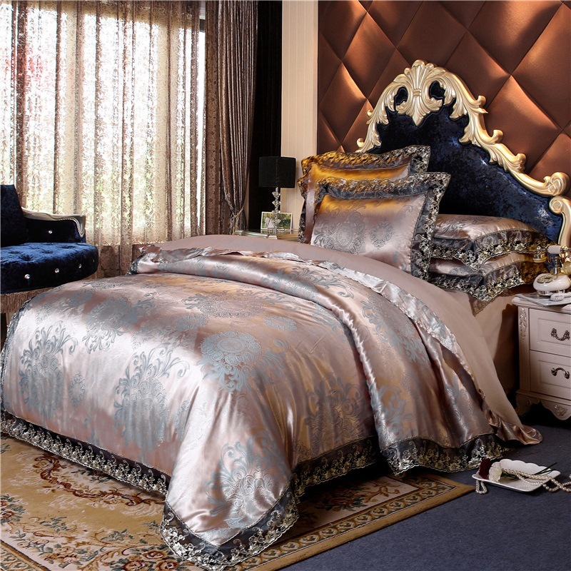 European Style Jacquard Beddin - Silk Sheet Set review and price